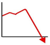 down graph